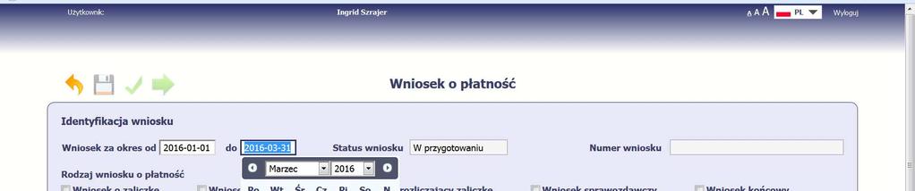 jest formularzem, w którym beneficjent raportuje z osiągniętych wskaźników produktu i rezultatu oraz postępu finansowego.