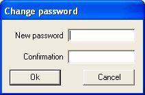 Access Professional Edition 2.1 Informacje ogólne pl 9 Po wpisaniu prawidłowych danych w polach nazwy użytkownika i hasła, uaktywniony zostanie przycisk Change Password (Zmień hasło).