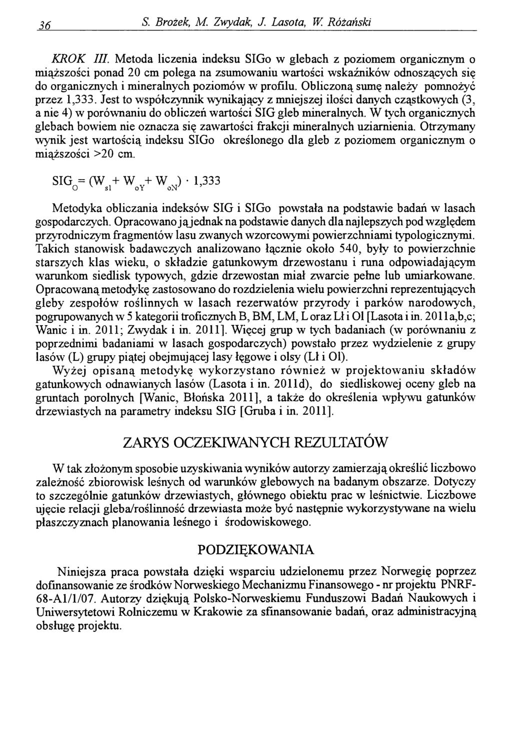 36_ S. Brożek, M. Zwydak, J. Lasota, W. Różański KROK III.
