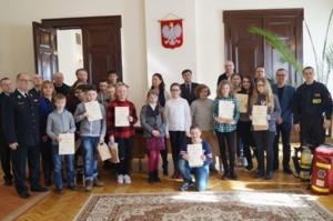 ELIMINACJE GMINNE DO OGÓLNOPOLSKIEGO TURNIEJU WIEDZY POŻARNICZEJ MŁODZIEŻ ZAPOBIEGA POŻAROM Sala Posiedzeń Urzędu Miejskiego, 2 marca 2017 r.