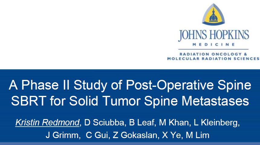 SBRT - Spine