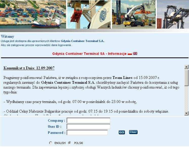 1. Logowanie i Menu główne Logowanie Aby zalogować się w systemie express naleŝy