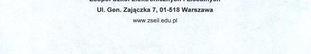Zespół Szkół Elektronicznych i Licealnych Ul.