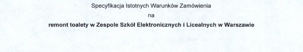 pl Specyfikacja Istotnych Warunków Zamówienia