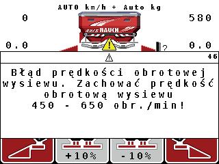 6 Komunikaty alarmowe i możliwe przyczyny 6.2 Kasowanie usterki/alarmu 6.2.1 Potwierdzenie komunikatu alarmowego Komunikat alarmowy jest wyróżniony na wyświetlaczu i oznaczony symbolem ostrzegawczym.