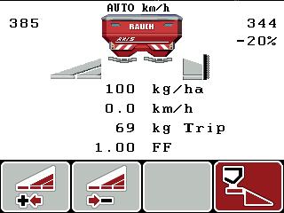 Praca rozsiewacza ze sterownikiem QUANTRON-A 5 5.3.