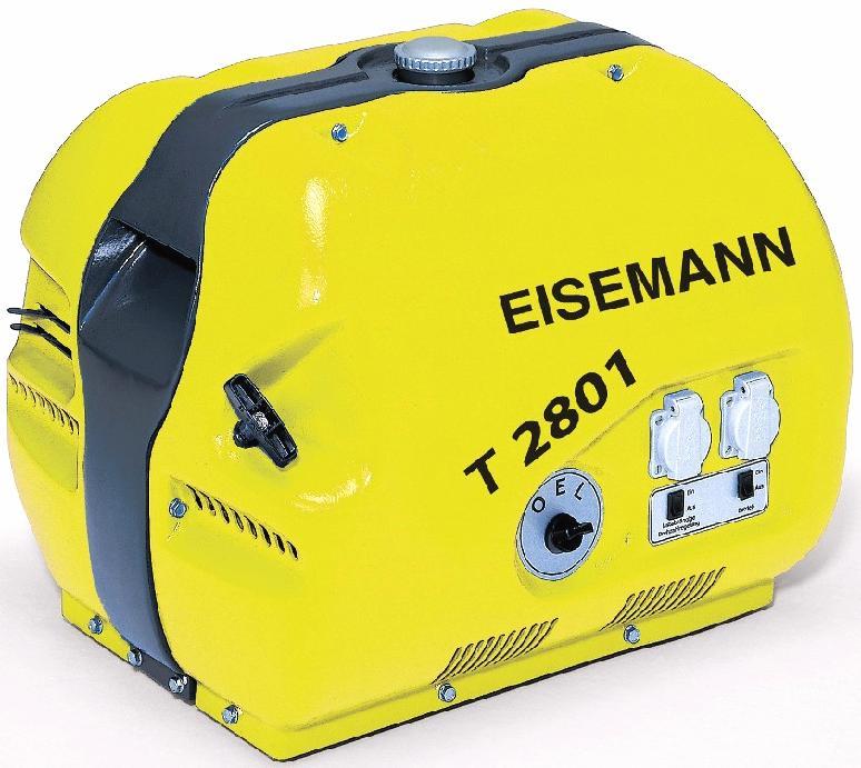 EISEMANN T 2801 TOPLINE IP 54 Elektryczna moc 1~ (cos 1,0) VA 2530 Elektryczna moc 1~ kw 2,53 Napi cie 1~ V 230 Maksymalny pr d 1~ A 11 Pr d 1~ (Schuko) A 11 A 12 Pr dnica MG Asynchroniczna Silnik GX