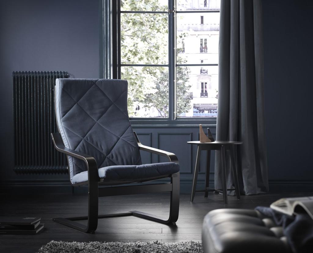 PH136816 Nowość POÄNG fotel 349,- Czarnobrązowy/Edum