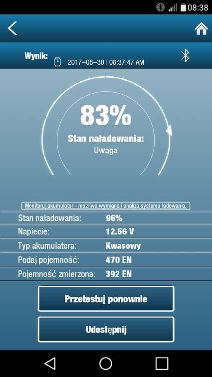 ibat Expert Pro - właściwości (1/5) Zaawansowany design Zdalnie uruchamiany test akumulatora oraz systemu ładowania z wykorzystaniem telefonu lub tableta Intuicyjny i przyjazny użytkownikowi