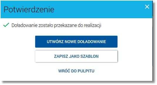 formularza. Użycie przycisku przenosi użytkownika do poprzedniego ekranu.