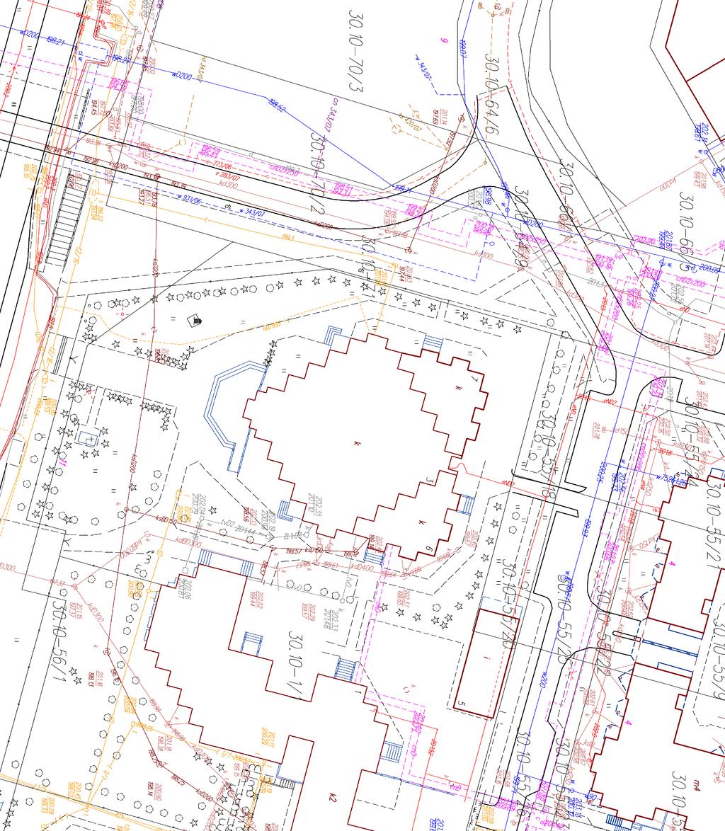 PLAN SYTUACYJNY Lublin, ul. Jana Pawła II 11, dz. nr 1/6 obręb - 0030 - Rury Wizytkowskie m. LUBLIN SKALA 1:500 1. 1. OBIEKT: TERMOMODERNIZACJA BUDYNKU KOŚCIOŁA PW. ŚWIĘTEJ RODZINY W LUBLINIE ul.