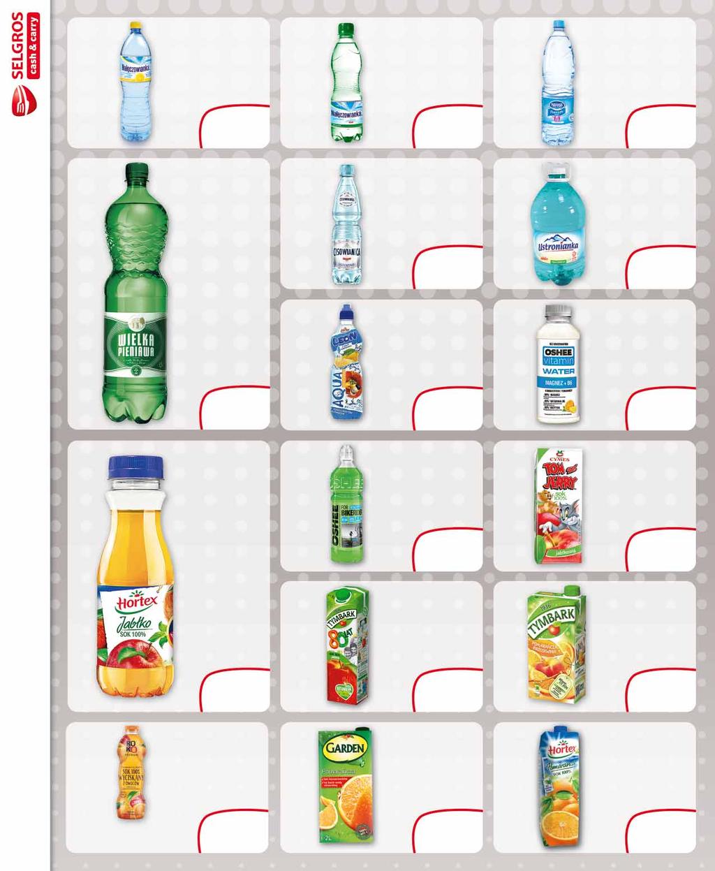 NAŁĘCZOWIANKA ZE SMAKIEM 1,5 L pakowana po 6 szt. 51193035 WODA NAŁĘCZOWIANKA 500 ML gazowana, niegazowana pakowana po 12 szt.