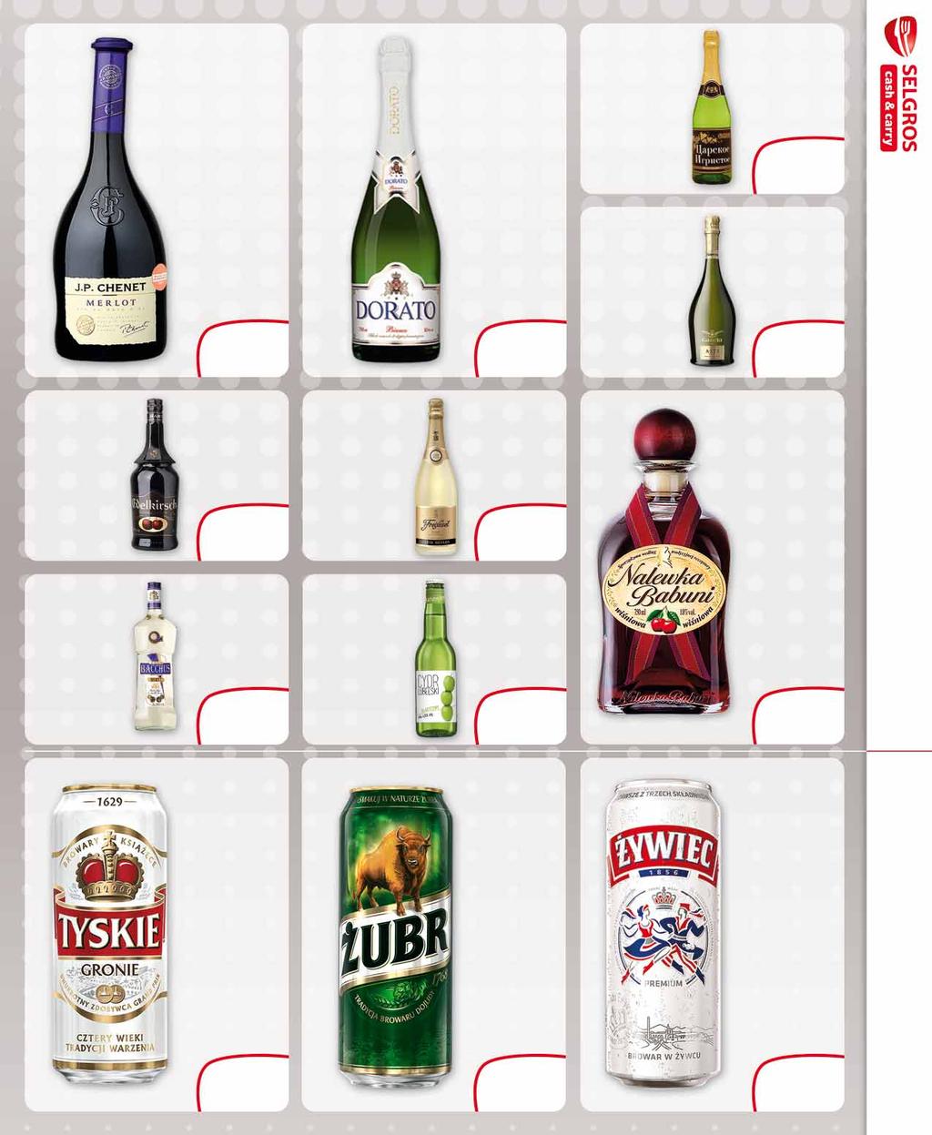 EDEL 1 L czerwone słodkie po Polska 26537381 VERMOUTH BACCHUS 1 L białe, czerwone słodkie po Polska 74836255 2 butelek J.P. CHENET 750 ML czerwone wytrawne, półwytrawne, czerwone, białe półsłodkie po Francja 31729189 13 z VAT 17.