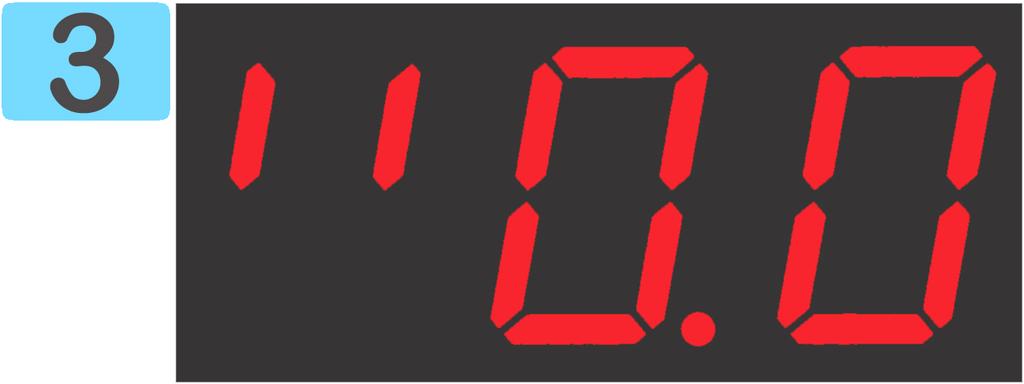 ....25,4 25,4 C z rozdzielczością co 0,1 C Przykład przesunięcia temperatury. Nastawa nr.4 ustawiona na na ujemną wartość = - 0,4 C.