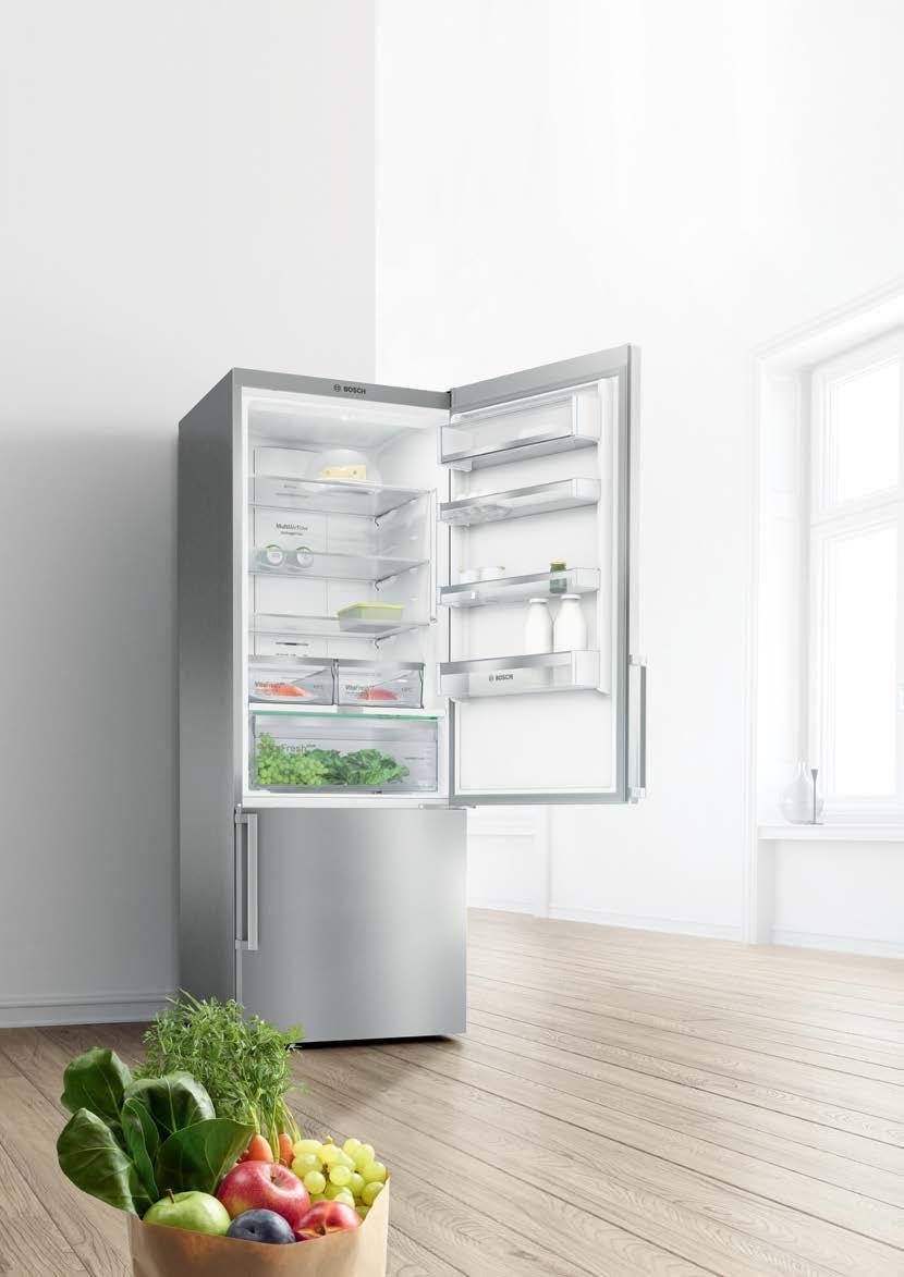 90 www.bosch-home.pl Chłodziarko-zamrażarki Bosch. VitaFresh inteligentne chłodzenie.