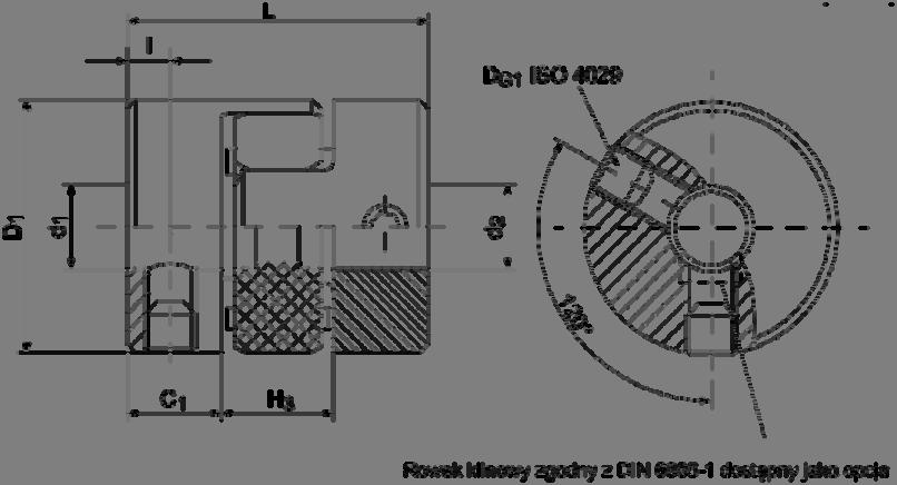 -6-1.3 Bezluzowe precyzyjne sprzęgła kłowe GERWAH z wkładką elastomerową typ GWE 5102 (EK/GS) miniaturowe precyzyjne sprzęgło kłowe ze śrubami zaciskowymi.