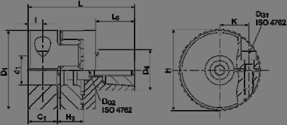 -9-1.6 Bezluzowe precyzyjne sprzęgła kłowe GERWAH z wkładką elastomerową typ GWE 5107 (BK/GS-S) miniaturowe precyzyjne sprzęgło kłowe z piastą zaciskową i trzpieniem rozprężnym Dane techniczne: