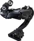 Szosa ULTEGRA RX Przerzutka tylna ULTEGRA RX Di2 RD-RX805 Przerzutka SHADOW+ Łatwo regulowany stabilizator łańcucha zapobiega uderzeniom i odbijaniu się łańcucha ULTEGRA RX Di2 RD-RX805 Konstrukcja: