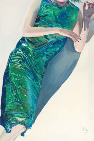 91 Paulina Penc (ur. 1980 r.) Wydawało mi się, że jestem rybą, 2014 r. akryl/płótno, 90 x 60 cm sygnowany p.d.: PENC PAULINA 2014 92 Daniel Białowąs (ur. 1975 r.) Moomin s Daddy, 2013 r.