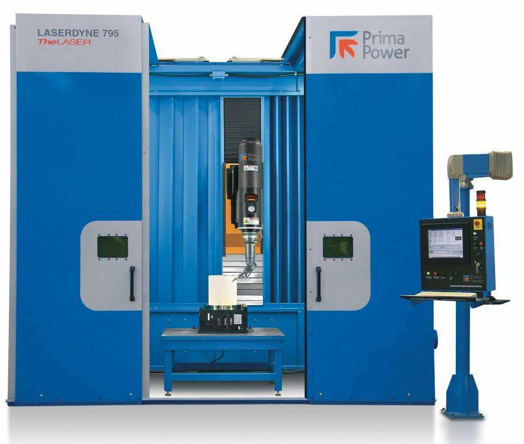 Laserdyne 795 WIODĄCY WIELOOSIOWY SYSTEM OBRÓBKI LASEROWEJ DO PERFOROWANIA, SPAWANIA I CIĘCIA ELEMENTÓW PRECYZYJNYCH LASERDYNE 795 to 5-osiowy system do obróbki laserowej przeznaczony do