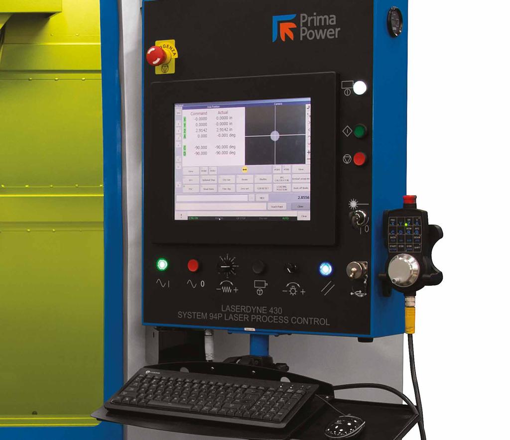 STEROWNIK NUMERYCZNY LASERDYNE STEROWNIK LASERA S94P Inżynierowie LASERDYNE i klienci wiedzą, że najważniejszą składową całkowitej produktywności jest zdolność do poprawnej produkcji części bez