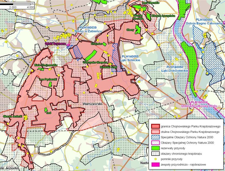Formy ochrony przyrody 11 rezerwatów przyrody 2 obszary Natura 2000