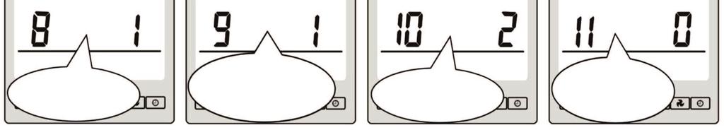 zakończenia rozmrażania (5~45 C) Ustawienia fabryczne: 13 C parametr 3, seria rozmrażania (30~150 minut) Ustawienia fabryczne: 45min parametr 4, czas rozmrażania (1-15 min) Ustawienia fabryczne: 3