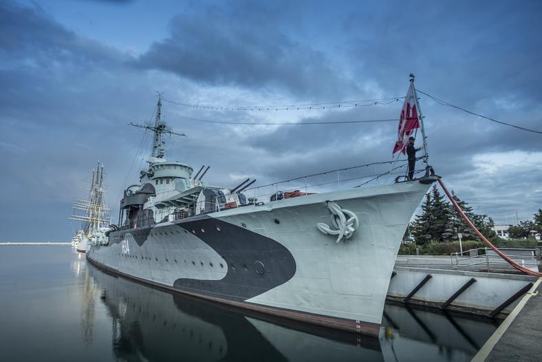 Ciekawostki o Gdyni ORP Błyskawica jest najstarszym na świecie