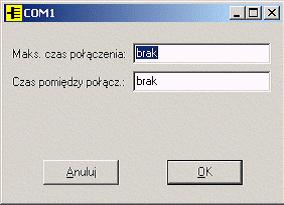 Nowe parametry obowiązują do czasu zakończenia programu lub do czasu następnej zmiany. Po ponownym uruchomieniu programu AsComm nastąpi przywrócenie parametrów zawartych w pliku inicjalizacyjnym. 2.3.