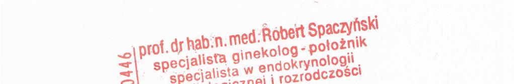 Na podstawie sporządzonej oceny stwierdzam, że przedstawiona przez lek. med.