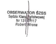 Rogoziński I Sędzia Główny Zawodów Robert Wrona sędzia kl.