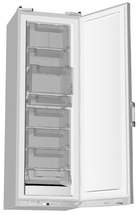 ZAMRAŻARKA NO FROST 1 Panel sterujący 2 Lampka oświetlająca wnętrze * 3 Moduł sterowania NO FROST (sprężarka, wentylator.