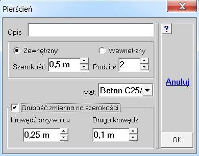 Po jej włączeniu automatycznie włączy się przycisk Odległość.