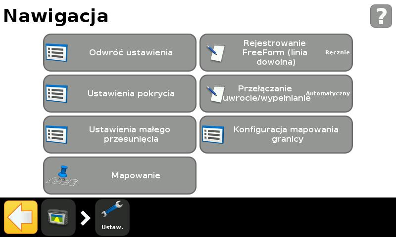 6 Mapowanie i prowadzenie 3. Skonfigurowanie paska świetlnego. Patrz Konfiguracja paska świetlnego, strona 122. Konfiguracja ustawień prowadzenia Aby skonfigurować ustawienia prowadzenia: 1.