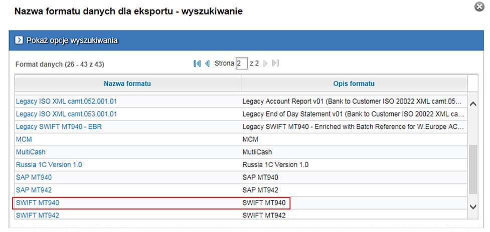 jeśli tworzysz kilka schematów, każdy musi mieć inną nazwę. 2) Format danych Tutaj wybierzesz format danych.