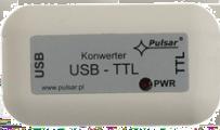 Możliwe jest także dołączenie zasilacza do komputera poprzez interfejs USB-TTL.