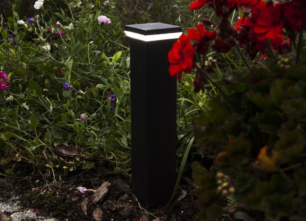 w ogrodzie: lampa BOSSPIO, Moduły Zasilające, lampa SIMPIO, minisimpio; Zastosowanie dostępne wysokości neutralnego lamp
