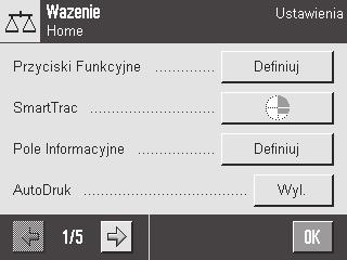 Nawigacja: [ ] 3 Ustawienia programu Te ustawienia mogą posłużyć do tego, aby dostosować aplikacje do wymagań poszczególnych użytkowników. Dostępne opcje ustawień zależą od wybranej aplikacji.