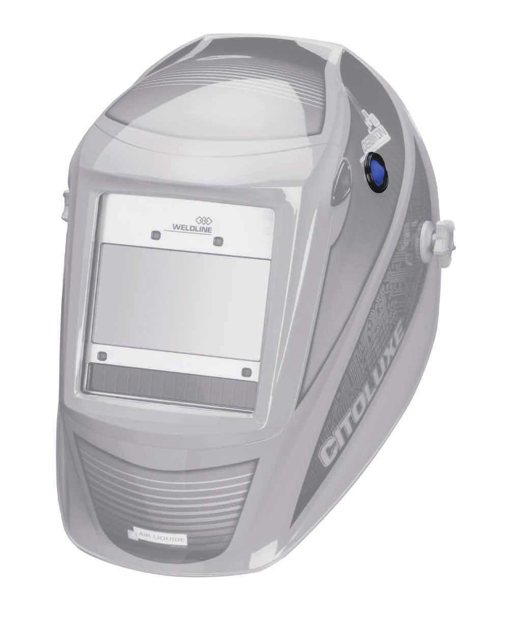 SAMOŚCIEMNIAJĄCE PRZYŁBICE SAMOŚCIEMNIAJĄCE PRZYŁBICE EUROLUX LS Norma dla przyłbicy CE EN 5 Norma dla filtru CE EN 3 ŚRODKI OCHRONY Przyłbica samościemniająca LCD Zaawansowany filtr samościemniający