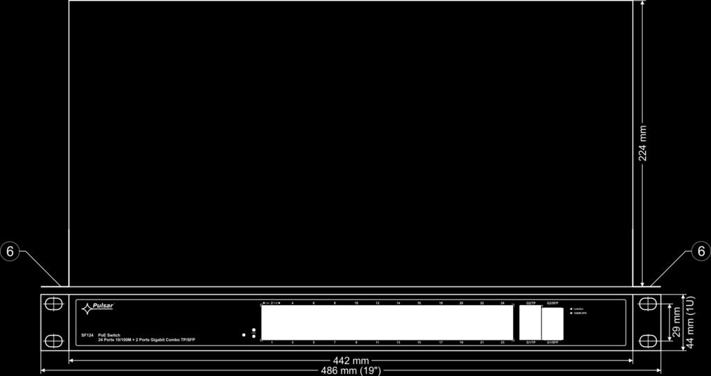 Rys. 4. Widok switch'a. 1.4. Parametry techniczne Porty Tabela 2.