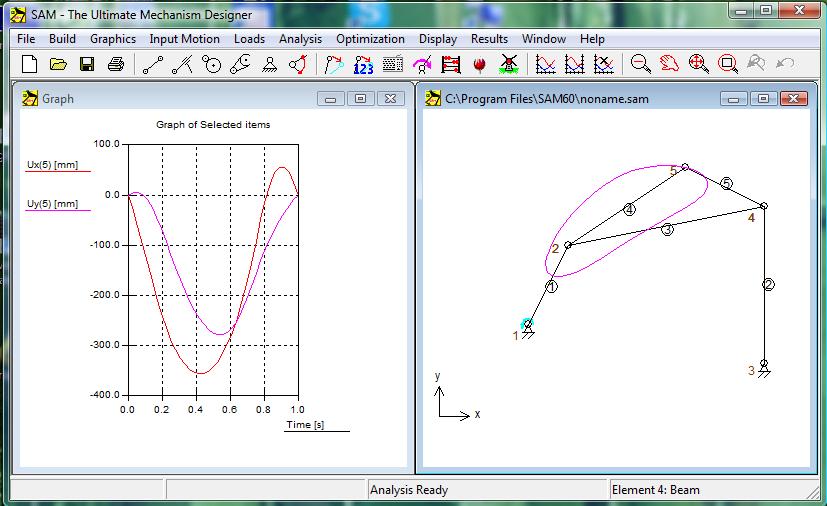 TEORIA MECHANIZMÓW I MANIPULATORÓW Program SAM (Simulation