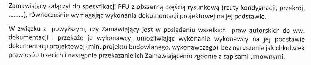 Pytanie 6: Odpowiedź 6: Zamawiający nie wyraża zgody.