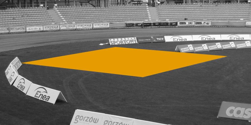 LOGO NA MACIE Możliwość umieszczenia na murawie dwóch mat reklamowych z logo Sponsora (maksymalnie 20x20m), REKLAMA NA DMUCHANYCH MATERACACH Możliwość umieszczenia reklamy Sponsora na