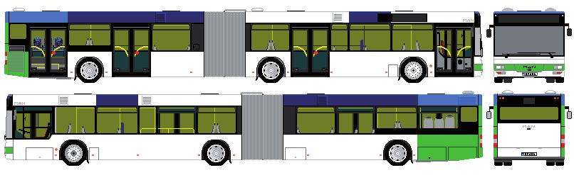 Autobus MAN NGxx3 (1) pb p M-2p p lb pb M-2 I-1a, I-1b lb l U-2 U-3