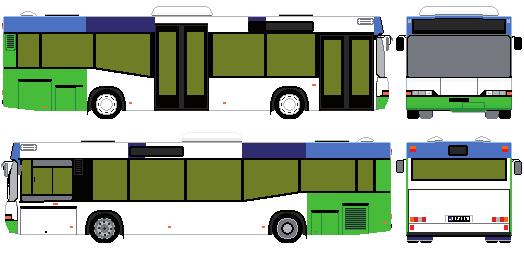 Autobus Neoplan N4011 I-1a, I-1b M-2 l U-2 U-3 U-4 U-5