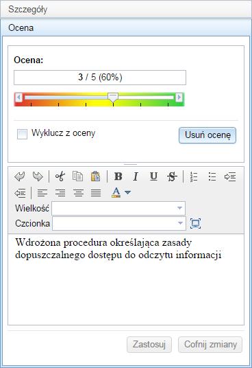 4. Ocenianie Teraz zajmiemy się ocenianiem, w tym celu kliknij w element z ikoną i