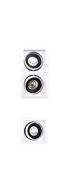 BIAŁE / WHITE 2x15W LED 230V 2160lm 3000K H0034
