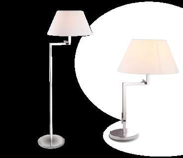 SWING 131 F0025 CHROM / CHROME BIAŁY ABAŻUR / WHITE SHADE