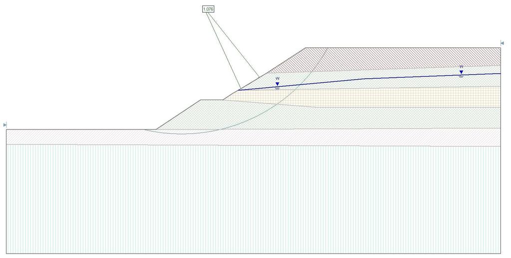 Geotechnika 661 Tablica 2. Parametry obliczeniowe ustalone w wyniku osuwiska Nr warstwy geotechnicznej (licząc od poziomu terenu) Rodzaj Kąt tarcia wew.