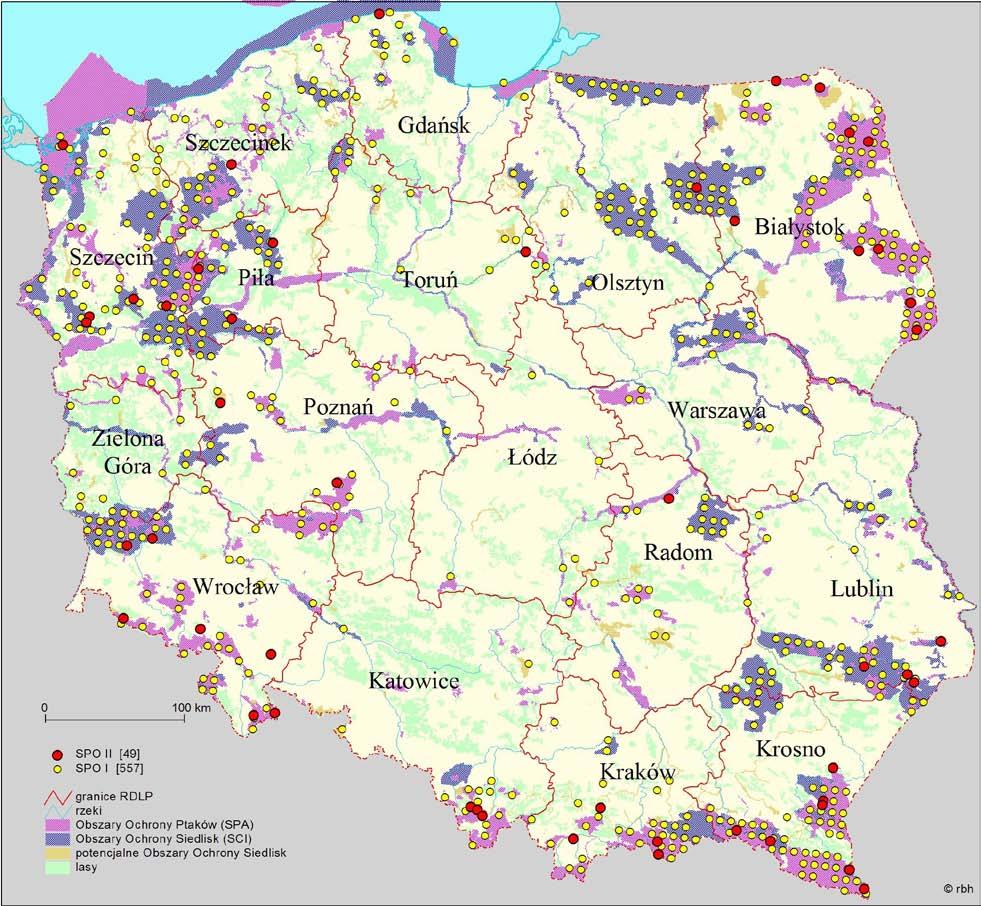 9. Lokalizacja powierzchni monitoringu lasu na obszarach Natura 2000 - Robert Hildebrand Europejska Sieć Ekologiczna Natura 2000 to podstawowy element systemu ochrony przyrody i bioróżnorodności w